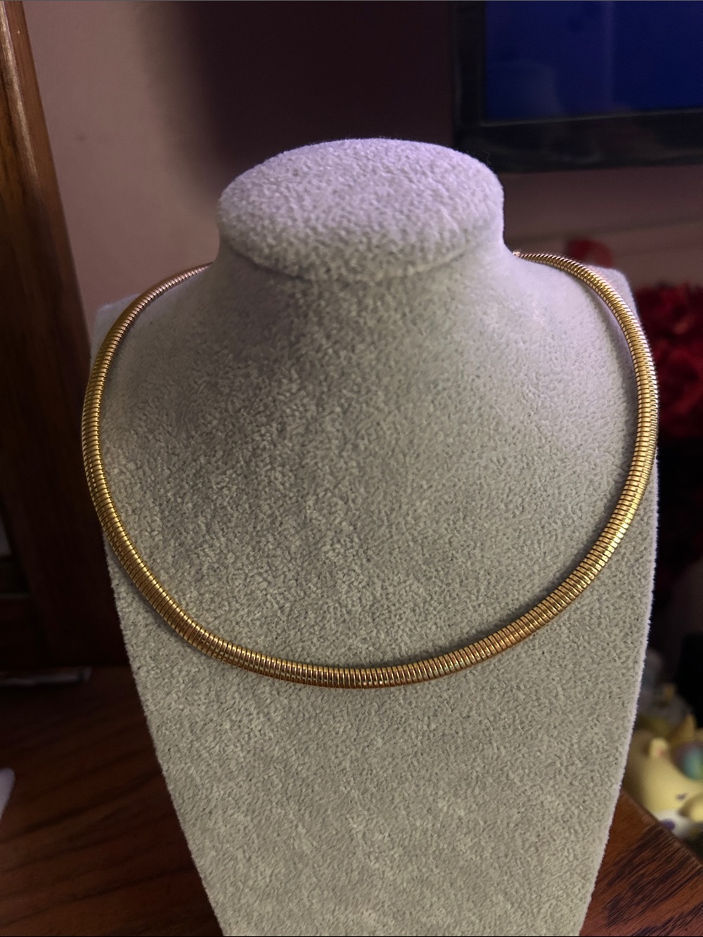 Gold-Tone Flexible Herringbone Necklace - Women Jewelry